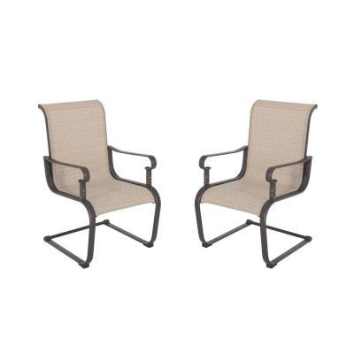 Hampton Bay Belleville Patio Dining Chairs (2-Pack) New