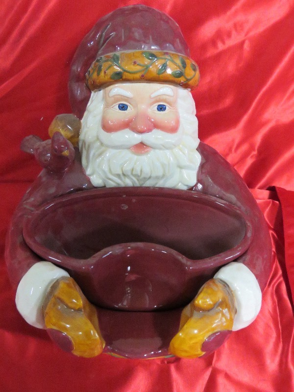 Santa with bowl