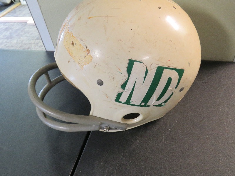 vintage notre damn helmet