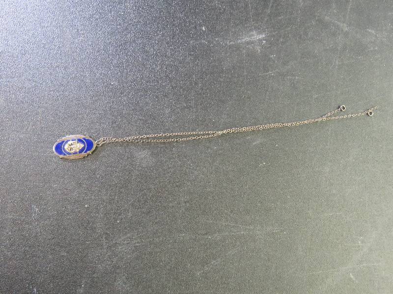 Vintage Navy pendant on chain