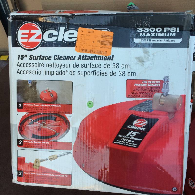 lot 18 image: Power Care  15 in. Gas Surface Cleaner Attachment Model # AEZ31023 in like New conditions