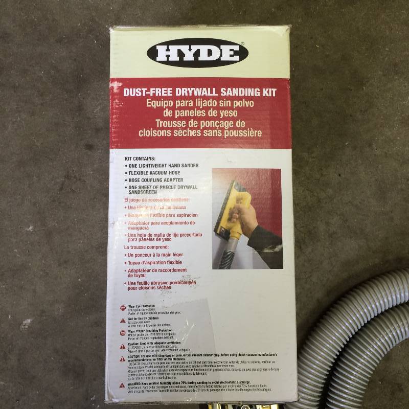 lot 50 image: Hyde Dust-Free Drywall Hand Sander Kit with 6-Foot Hose