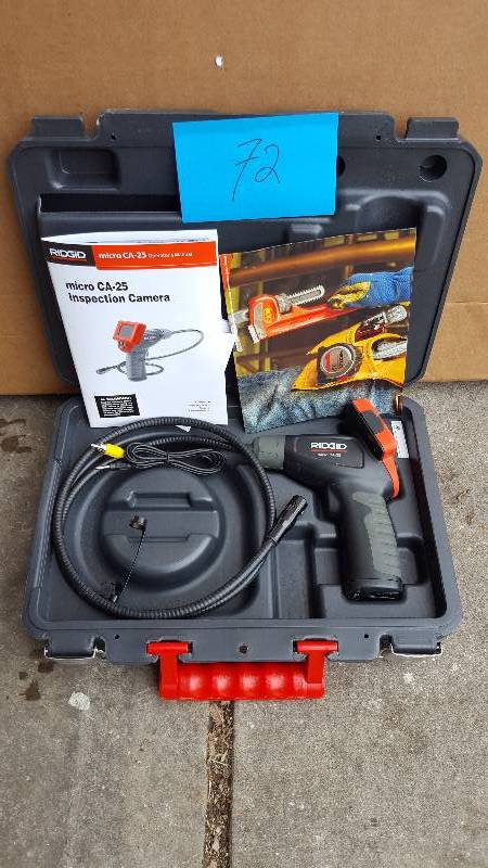 lot 72 image: Ridgid Micro CA-25 Inspection Camera in like new condition