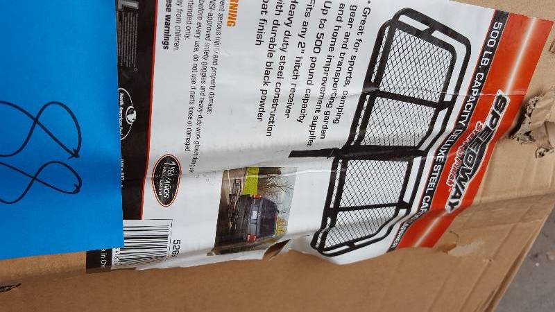 lot 88 image: Speedway 500 LB Capacity Deluxe Steel Cargo Carrier New