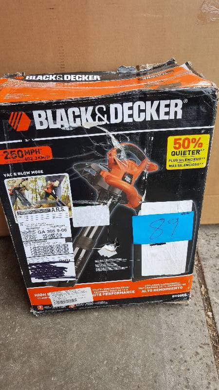 lot 89 image: Black and Decker Vac and Blow