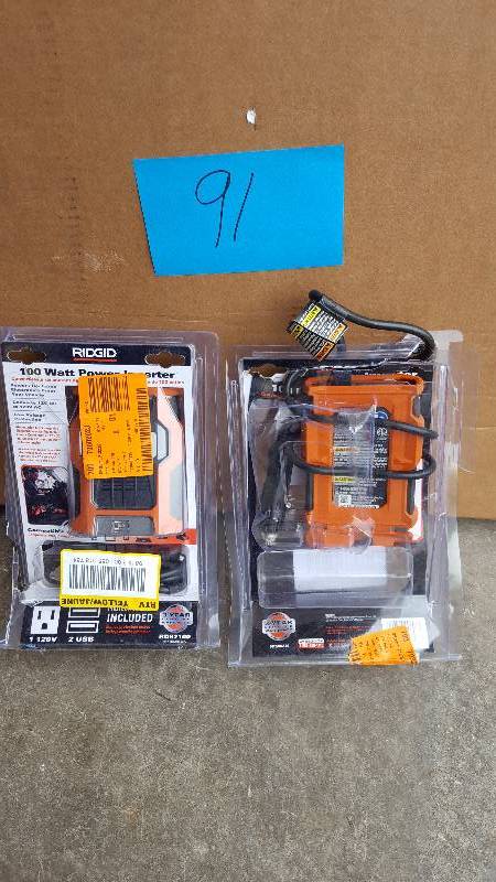 lot 91 image: Lot of 2 100 Watt Power Inverter