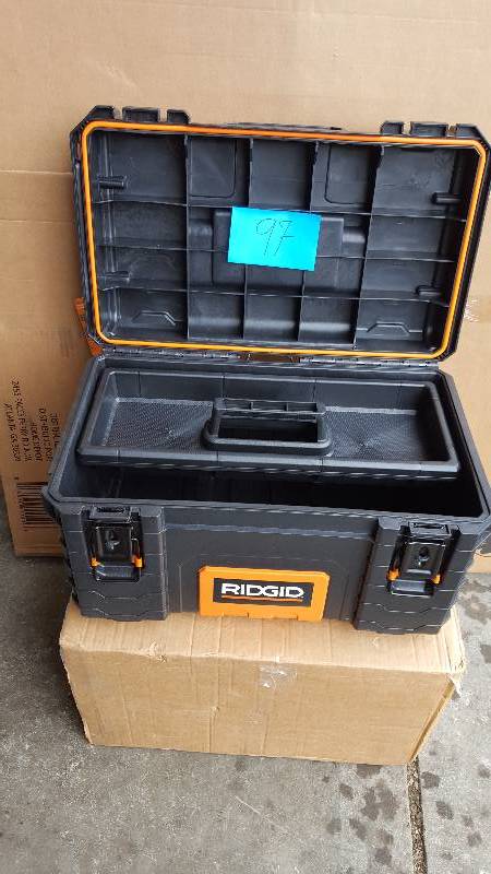 lot 97 image: Ridgid 22 Pro Tool Box New