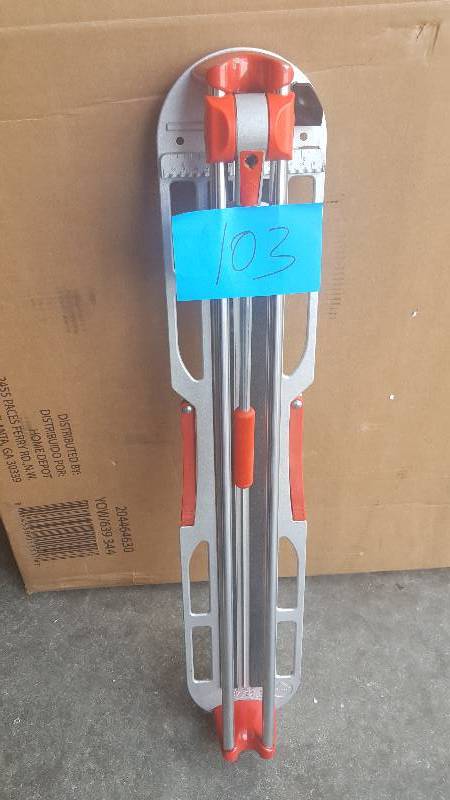 lot 103 image: HDX Tile Cutter- Missing Pin