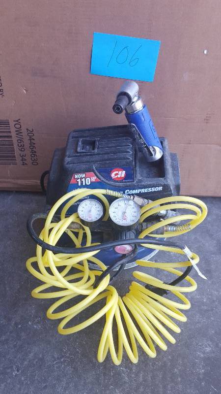 lot 106 image: CH 1 gal Panc ake Compressor