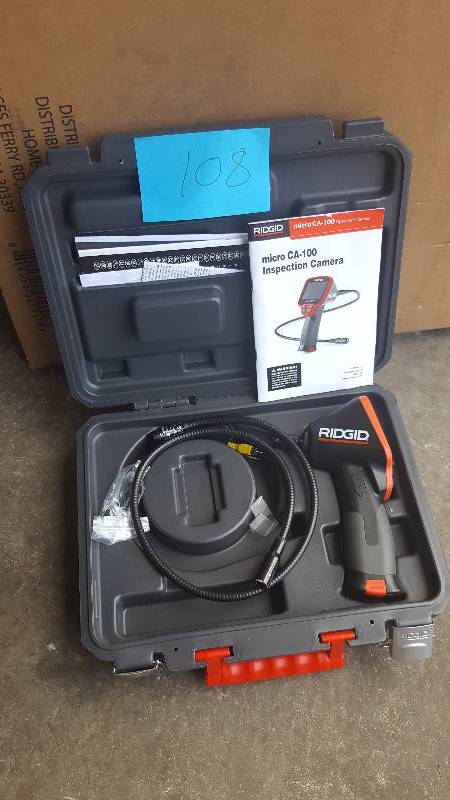 lot 108 image: Ridgid Micro CA-100 Inspection Camera in like new condition