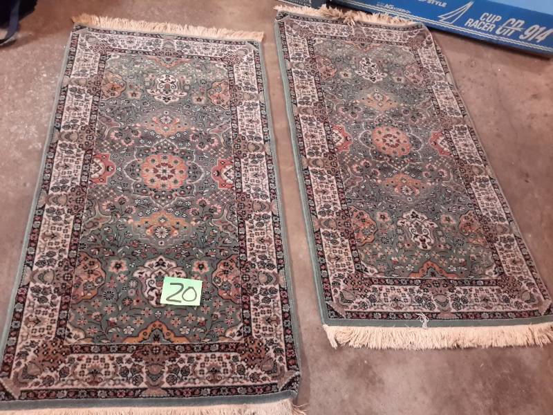 2, Oriental rugs.. Purchased at the Couristan Store in North Carolina, but not Couristan.  2ft 4in x 4 12 ft.