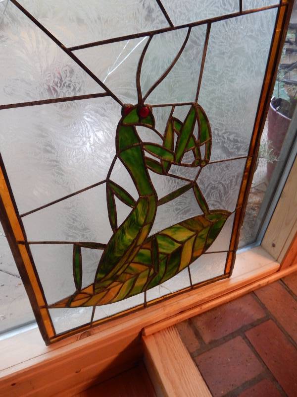 Henri Valiukus, Stained glass.. Preying Mantis..