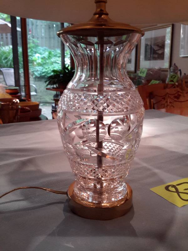 2 Waterford Table Lamps.. 24in h..