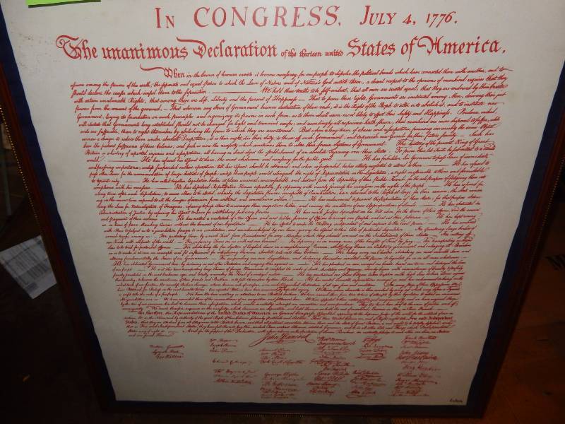 Framed Commemorative BI CENTENNNIAL SCARF.