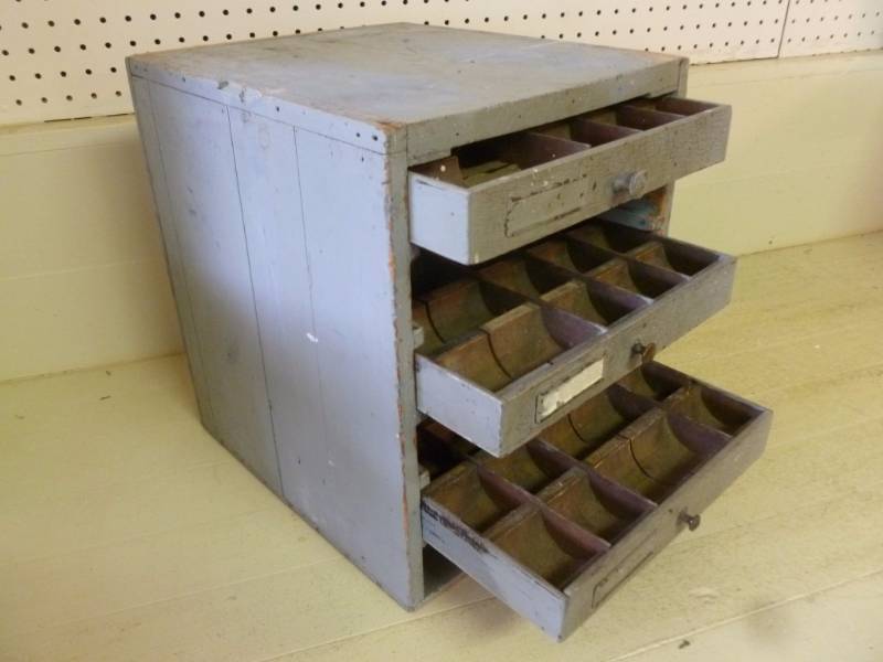 Vintage Printers Cabinet