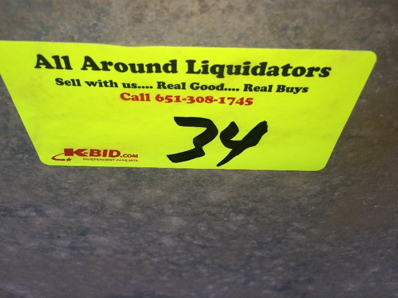 lot 34 image: Aluminum Storage cabinet unit - approx. 3 ft long x 2 ft wide