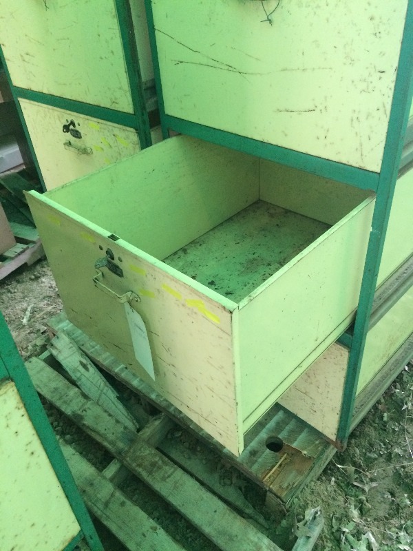 lot 58 image: Fantastic Parts  Tools Storage Units   Measures 24 wide x 30 deep x 65 high  Drawers 22 w x 29 L x 14 h