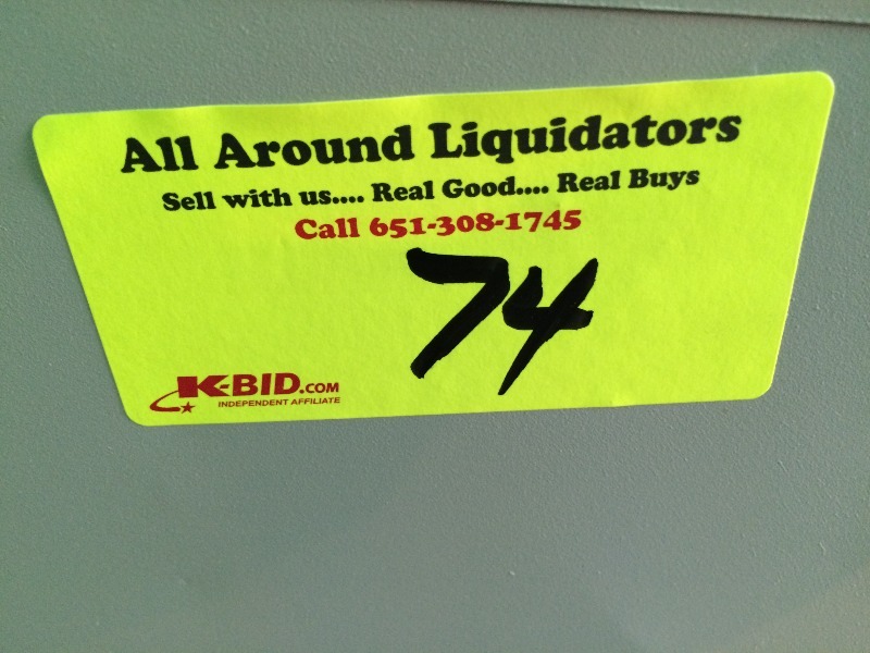 lot 74 image: Metal Storage Shelf   Measures 36 w x12 d x 42 high