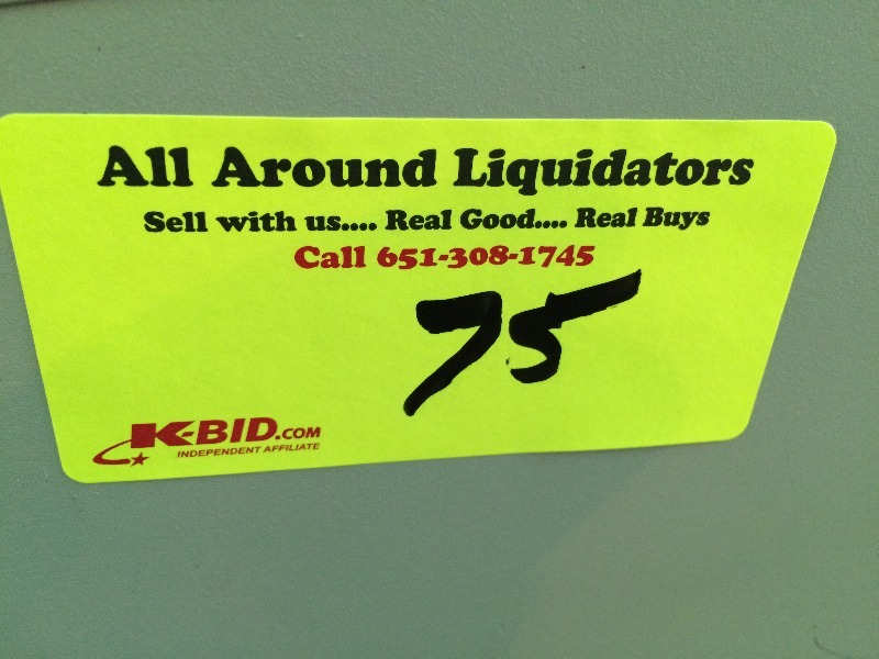lot 75 image: Metal Storage Shelf   Measures 36 w x12 d x 42 high