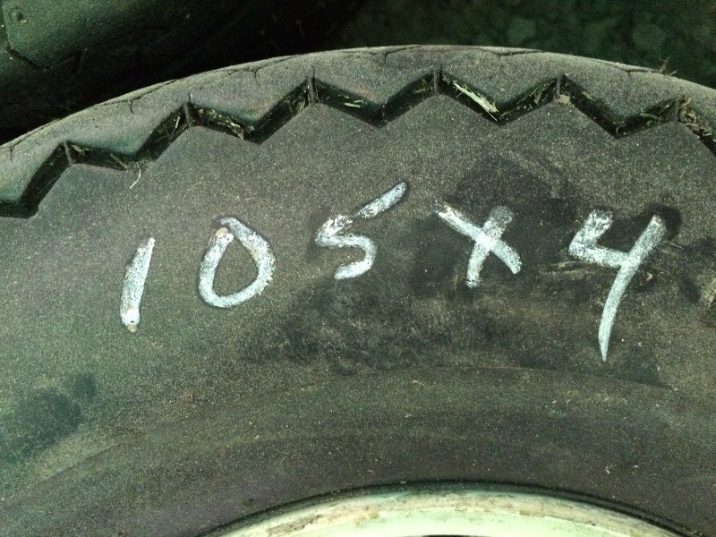 lot 105 image: Golf Cart tires Carlyle 18 x 8.50 - 8  on rims   Lot of 4