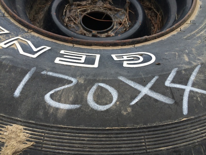 lot 120 image: General 35 x 12.50 R16.5 LT MS Tires and Rims   lot of 4