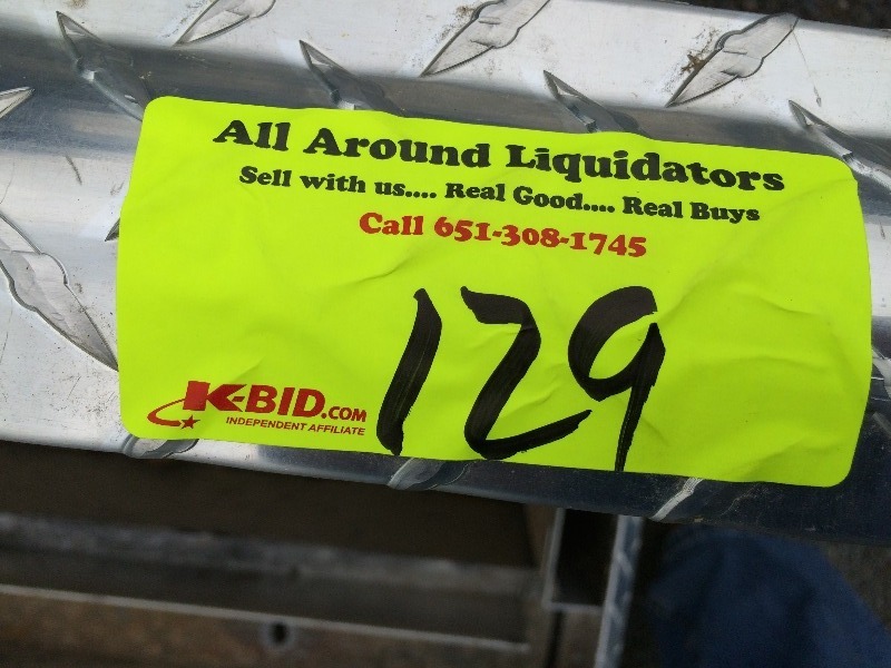 lot 129 image: Truck Storage Cabinet  Tool Box - 46 long x 15 wide x 14 deep