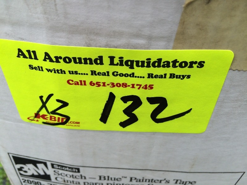 lot 132 image: Assorted box lots of 3M Painters tape and dispensers     lot of 3 boxes