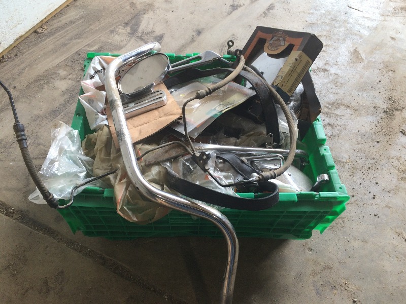 lot 166 image: Harley Parts - Assorted lot of mostly new parts  -  a money maker for the reseller