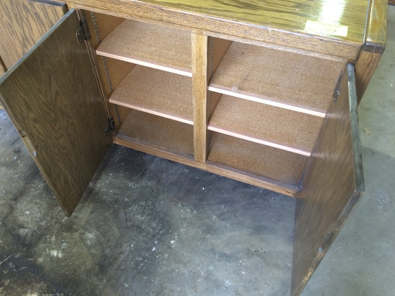 lot 169 image: Wood Cabinet  measures 72 long x 18.5 deep x 30 high   a great storage cabinet
