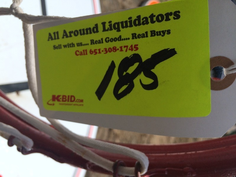 lot 185 image: Basketball hoop and back board - official size