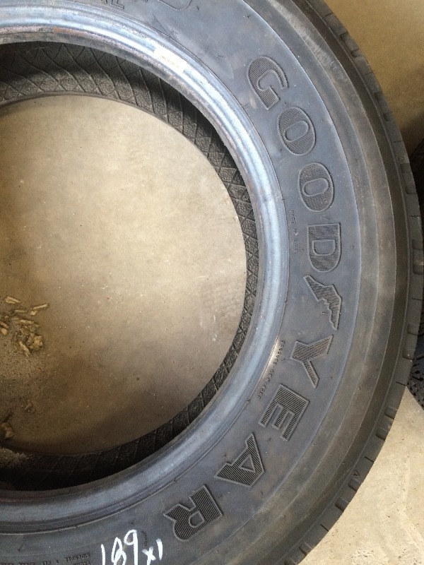 lot 189 image: Goodyear Tires G159  24570R19.5 (1)