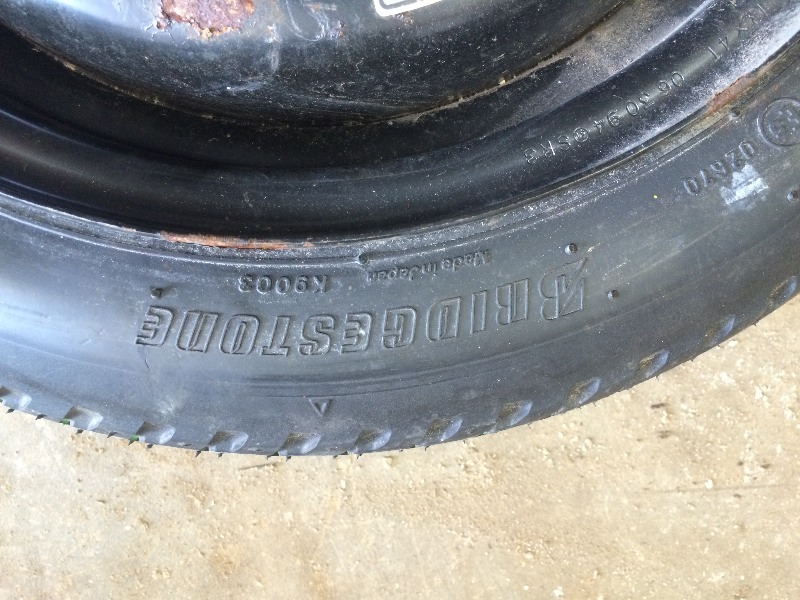 lot 198 image: Honda Spare Tire & rim  T105-80D 13 (1)