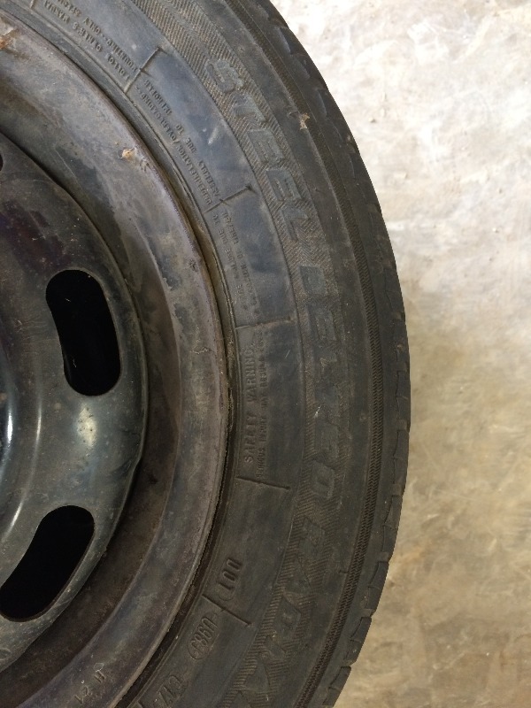 lot 200 image: Cooper Tires & rims  P175 65R14  lot of 3