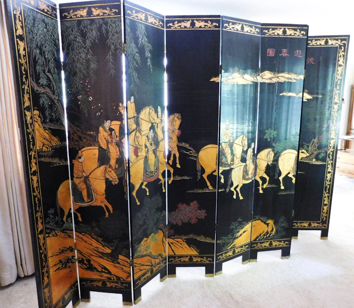 Large 7 Tall Eight panel Asian Room Divider