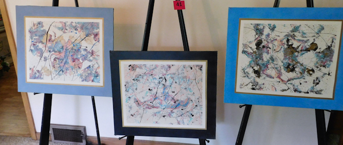 Three Original Modern Expression Oil Paintings