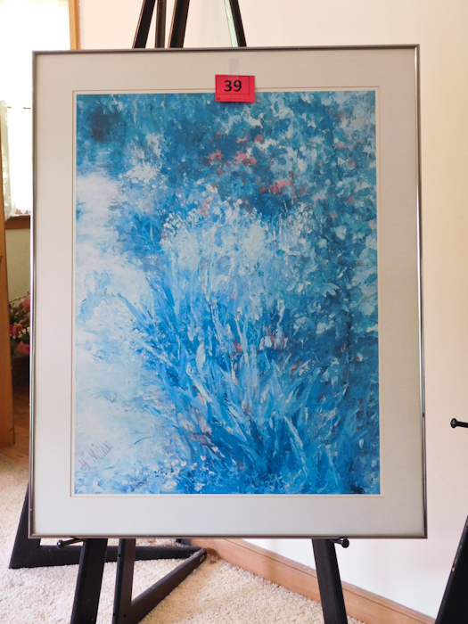 37 x 29 Vintage Framed Print Floral Theme