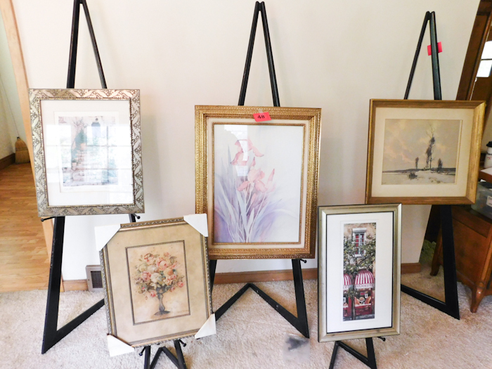 5 Misc Framed Art Pieces