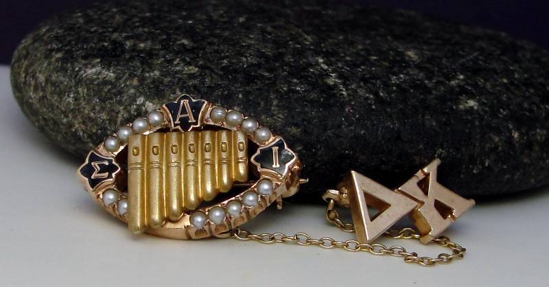 10K Gold Frat Pin