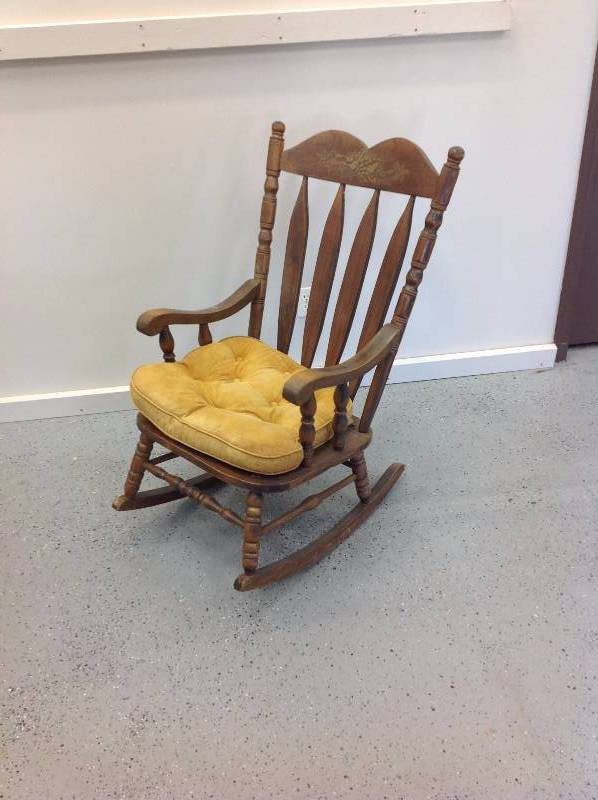 lot 3 image: Frank & Sons antique rocking chair