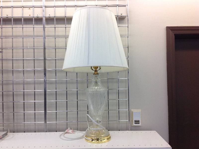 lot 15 image: Decorative lamp - frosted glass body