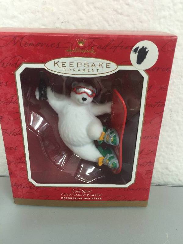 lot 34 image: Coca-Cola Bear Ornaments