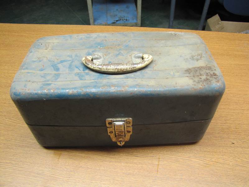 lot 62 image: Metal Tackle Box