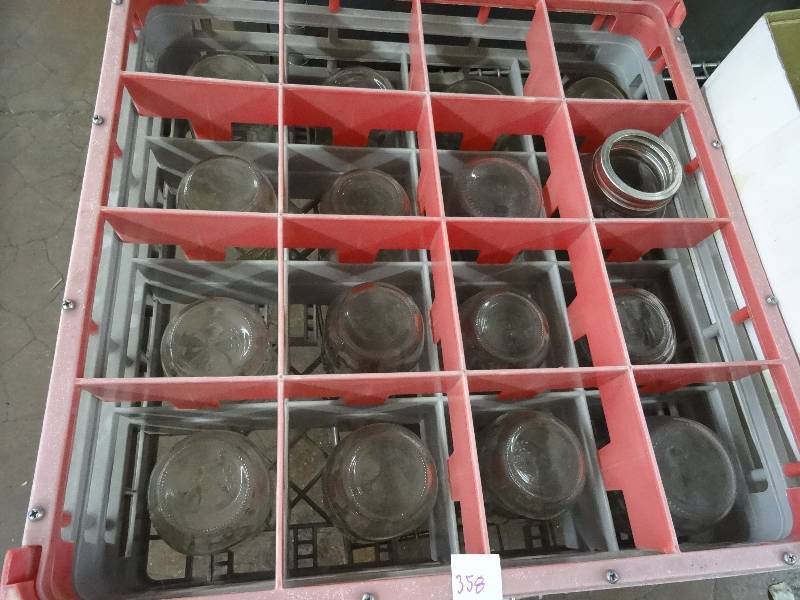 lot 358 image: Dish Rack & Canning Jars
