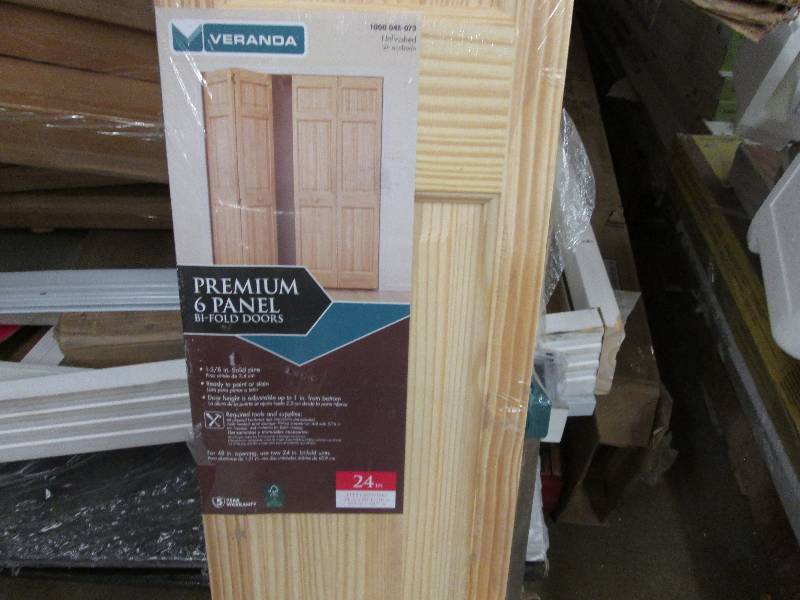 lot 40 image: Frameport 24 in. x 80 in. 6-Panel P...