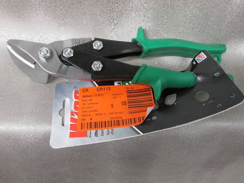 lot 76 image: Wiss  Right and Straight-Cut Offset...