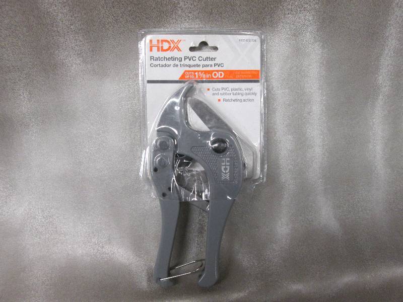 lot 89 image: HDX  Ratcheting PVC Cutter Retail $...