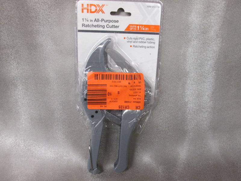 lot 90 image: HDX  Ratcheting PVC Cutter Retail $...