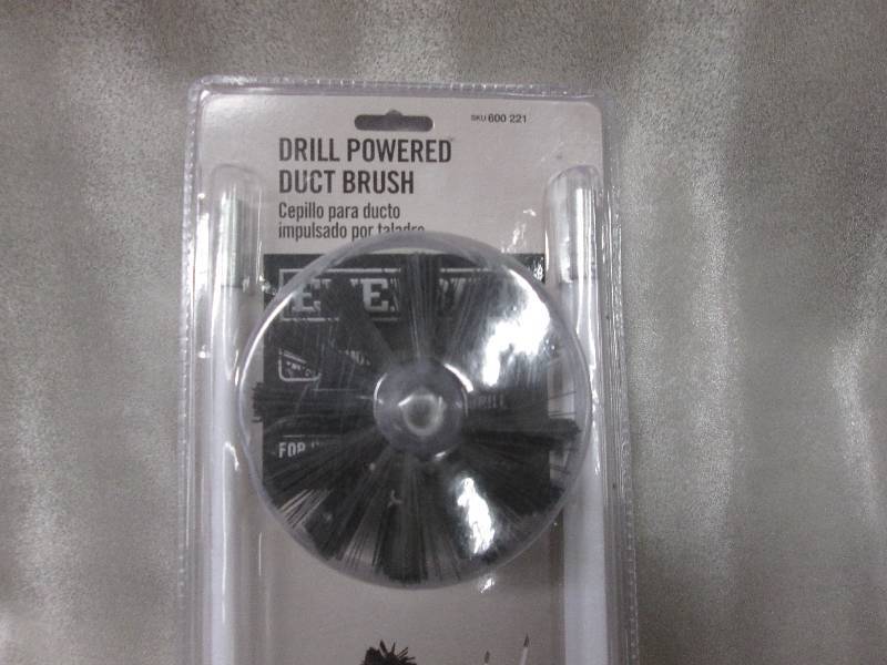 lot 133 image: Everbilt Drill Powered Duct Brush K...