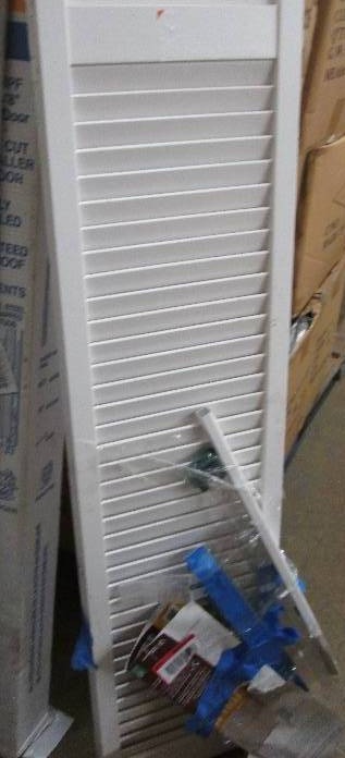 lot 157 image: Frameport 24 in. x 80 in. Louver Pi...