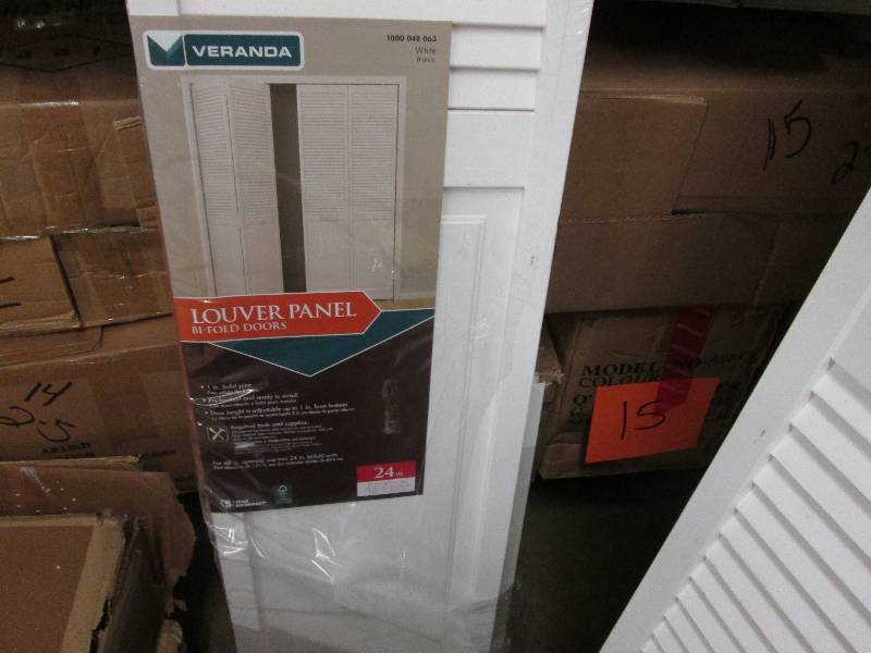lot 158 image: Veranda 24 in. x 80 in. Louver Pine...